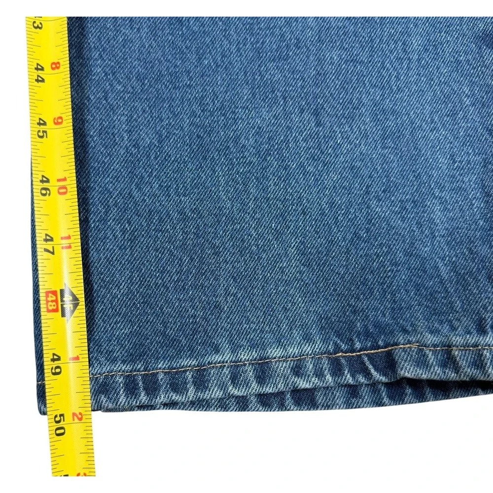 Cabelas Mens Jeans 42x36 Blue Denim Straight Leg Relaxed Fit Outdoor Workwear